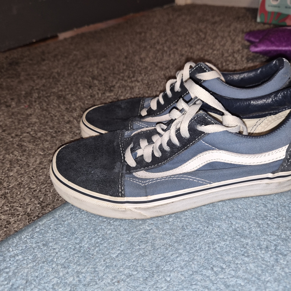 Classic Navy and White Vans
